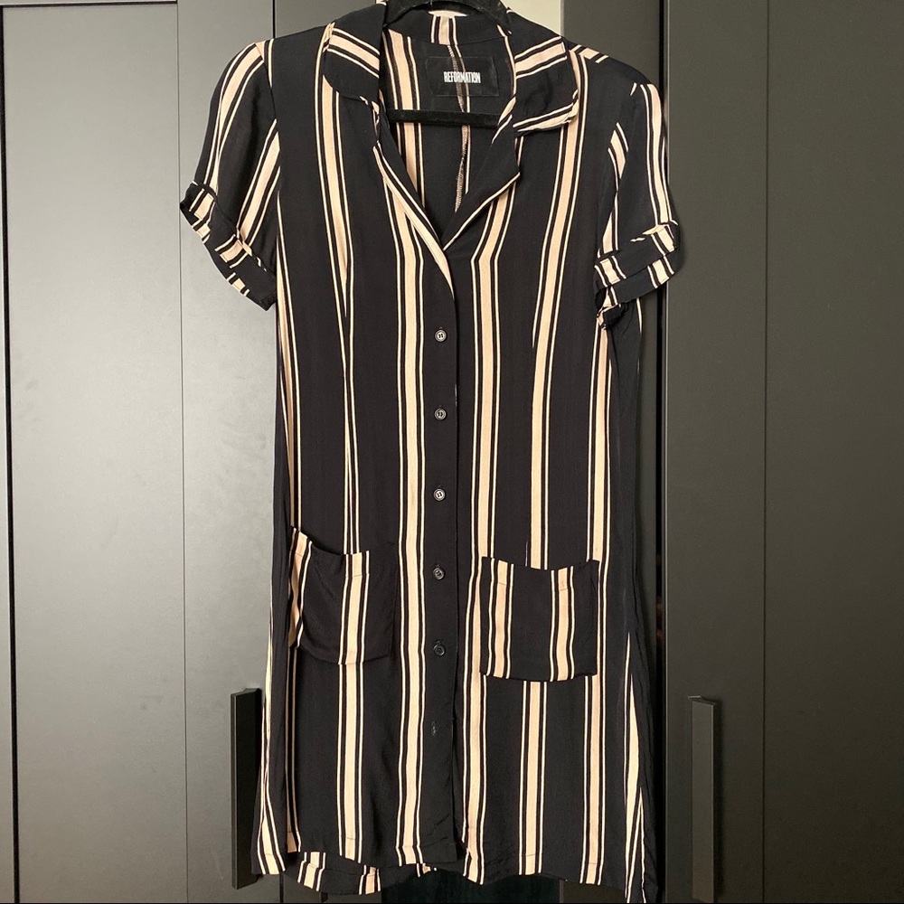 Reformation Button Down Dress
